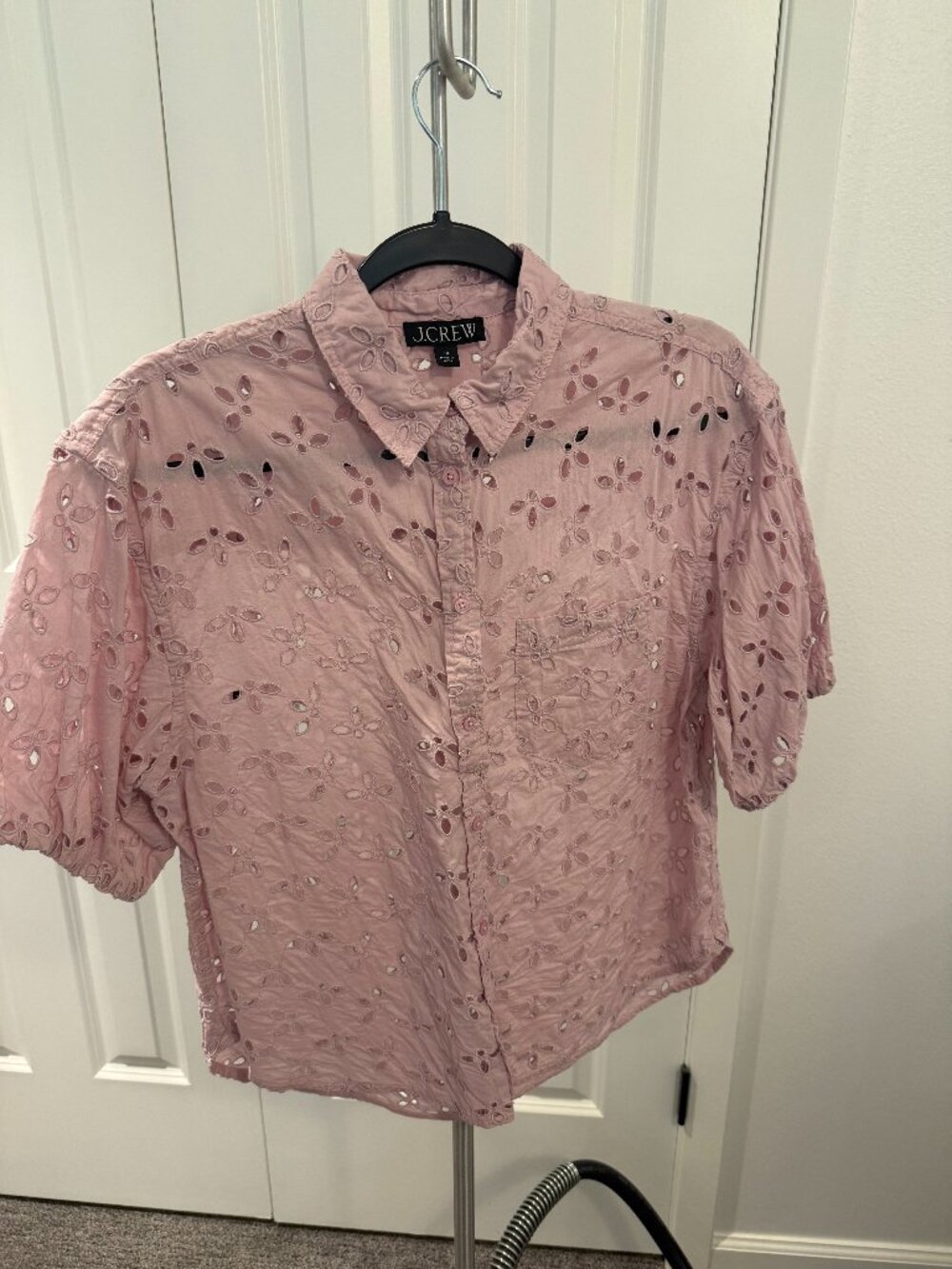 J Crew Eyelet Top size 10